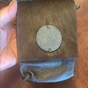 Pure ZH embellished  Leather Crossbody Bag with Coin Detail